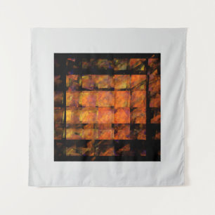 Abstracte Geometrische Vuur Kunst Modern Wanddecor Wandkleed