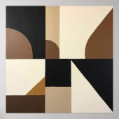 Abstracte geometrische wand uit het midden van de poster (Voorkant)