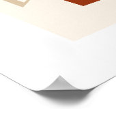 Abstracte geometrische wandkunst afdruk | Mid Cent Poster (Hoek)