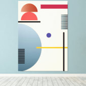 Abstracte geometrische wandkunst canvas afdruk (Insitu (Houten vloer))