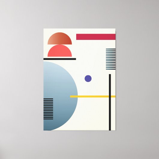 Abstracte geometrische wandkunst canvas afdruk (Voorkant)