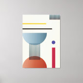 Abstracte geometrische wandkunst canvas afdruk (Voorkant)