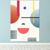 Abstracte geometrische wandkunst canvas afdruk (Insitu (Houten vloer))