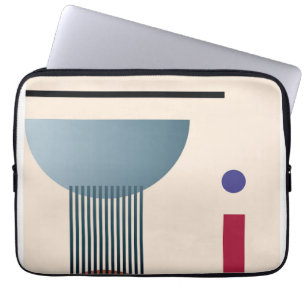 Abstracte geometrische wandkunst laptop sleeve