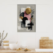 Abstracte geometrische wandkunstprint, modern neut poster (Keuken)