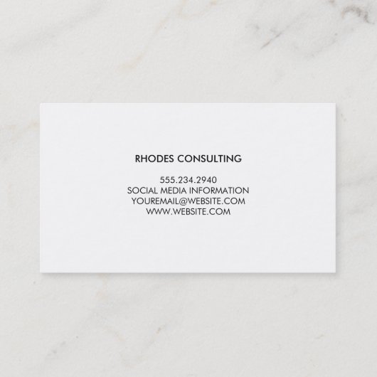 Abstracte geometrische Waterverf Visitekaartje (Achterkant)