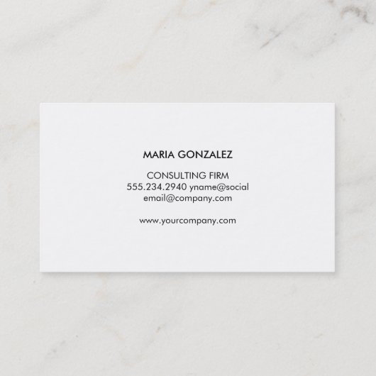 Abstracte geometrische waterverftechniek visitekaartje (Achterkant)