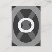 ABSTRACTE GEOMETRISCHE WITTE CIRCLS VISITEKAARTJE (Achterkant)