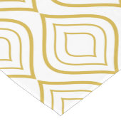 Abstracte geometrische, witte en goudkorte tabel r korte tafelloper (Hoek)