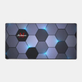 Abstracte geometrische zeshoekige vorm bureaumat (Voorkant)