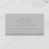 Abstracte Geometrische Zilver Gouden Fotograaf Visitekaartje (Achterkant)