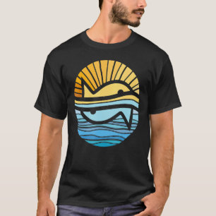 Abstracte geometrische zonneschijn voor zonneschij t-shirt