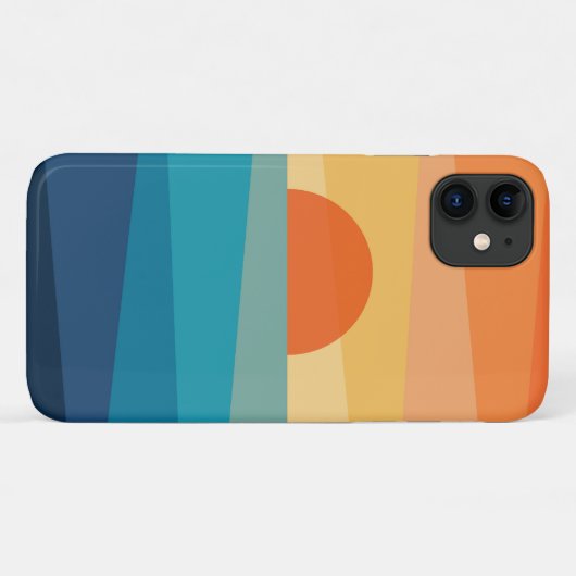 Abstracte geometrische zonsopgang Case-Mate iPhone case (Achterkant (horizontaal))