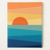 Abstracte geometrische zonsopgang planner (Achterkant)