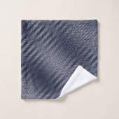 Abstracte geometrische zwart-wit gestreepte manlij bad handdoek (Wasdoekje)