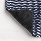 Abstracte geometrische zwart-wit strepen, Trippy Muismat (Hoek)