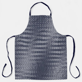 Abstracte geometrische zwarte en witte strepen, dr schort