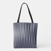Abstracte geometrische zwarte en witte strepen, dr tote bag (Achterkant)