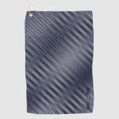 Abstracte geometrische zwarte en witte strepen golfhanddoek (Voorkant)