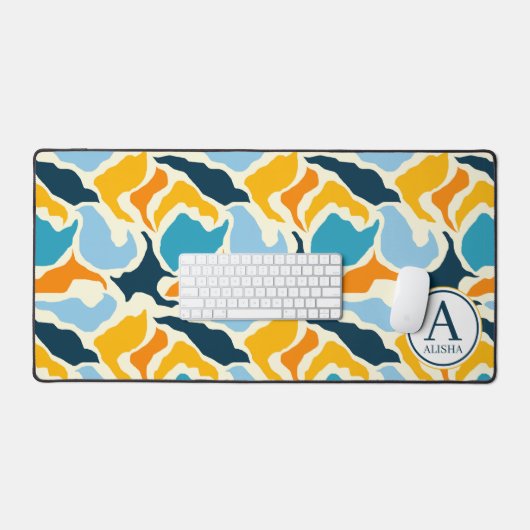 Abstracte gepersonaliseerde eigentijdse bureaumat (Keyboard & Muis)