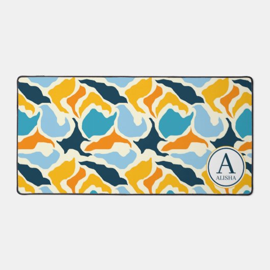 Abstracte gepersonaliseerde eigentijdse bureaumat (Voorkant)