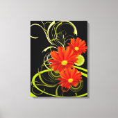 Abstracte Gerbera Canvas Afdruk (Voorkant)