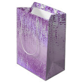 Abstracte geschenktassen met spataderen van verf medium cadeauzakje (Achterkant Gekanteld)