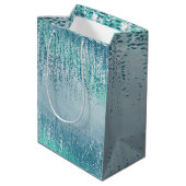 Abstracte geschenktassen met verfspatten medium cadeauzakje (Achterkant Gekanteld)