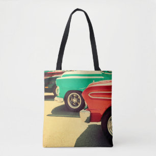 Abstracte gescheurde posters als achtergrondse abs tote bag