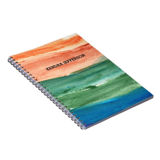 abstracte geschilderd notitieboek (Rechterzijde)