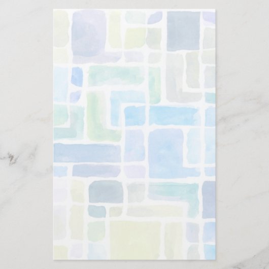 Abstracte geschilderde achtergrond van de waterver briefpapier (Voorkant)