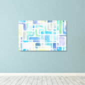 Abstracte geschilderde achtergrond van de waterver canvas afdruk (Insitu (Houten vloer))