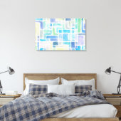 Abstracte geschilderde achtergrond van de waterver canvas afdruk (Insitu (Slaapkamer))