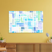 Abstracte geschilderde achtergrond van de waterver canvas afdruk (Insitu (Woonkamer))