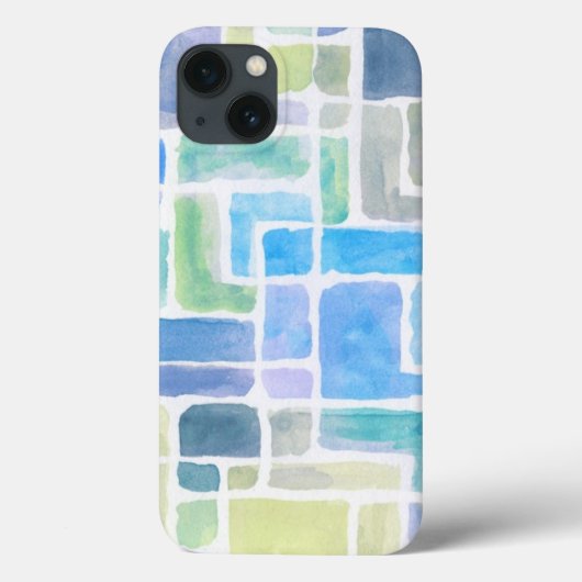 Abstracte geschilderde achtergrond van de waterver Case-Mate iPhone case (Achterkant)