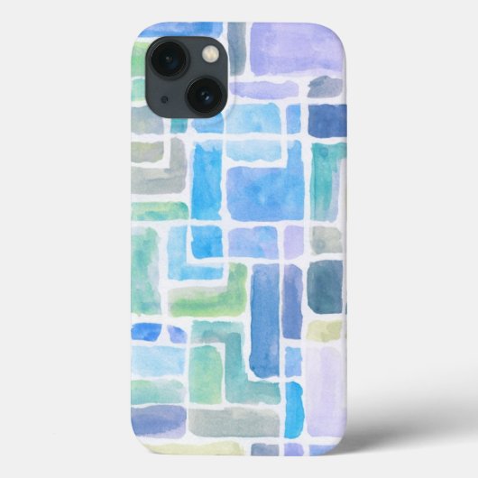Abstracte geschilderde achtergrond van de waterver Case-Mate iPhone case (Achterkant)
