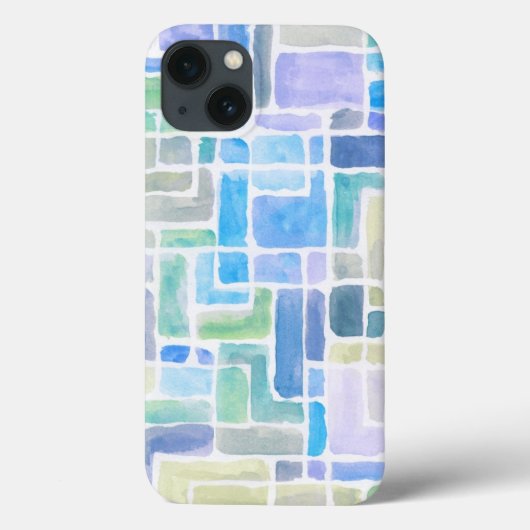 Abstracte geschilderde achtergrond van de waterver Case-Mate iPhone case (Achterkant)