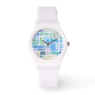 Abstracte geschilderde achtergrond van de waterver horloge