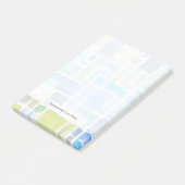 Abstracte geschilderde achtergrond van de waterver post-it® notes (Schuin)