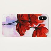 Abstracte geschilderde florale achtergrond 2 Case-Mate iPhone case (Achterkant (horizontaal))