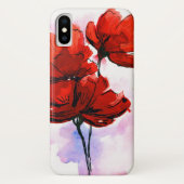 Abstracte geschilderde florale achtergrond 2 Case-Mate iPhone case (Achterkant)