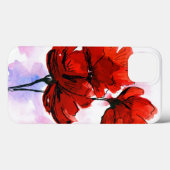 Abstracte geschilderde florale achtergrond 2 Case-Mate iPhone case (Achterkant (horizontaal))