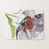 Abstracte geschilderde florale achtergrond 3 legpuzzel (Horizontaal)