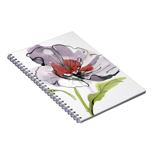 Abstracte geschilderde florale achtergrond 3 notitieboek (Rechterzijde)