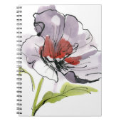 Abstracte geschilderde florale achtergrond 3 notitieboek (Voorkant)