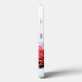 Abstracte geschilderde florale achtergrond Case-Mate iPhone case (Achterkant / Links)