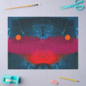 Abstracte geschilderde kunst cadeau weefsel papier (Craft)