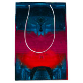 Abstracte geschilderde kunstgeschenkzak medium cadeauzakje (Voorkant)