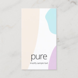  Abstracte geschilderde pastel art vormen Visitekaartje