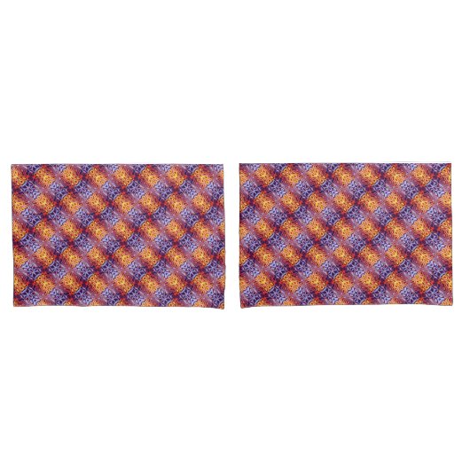 Abstracte Gesmolten Vlammen Kussensloop (Voorkant-Set)